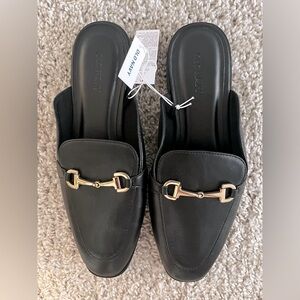 Faux-Leather Loafer Mule Shoes- Old Navy